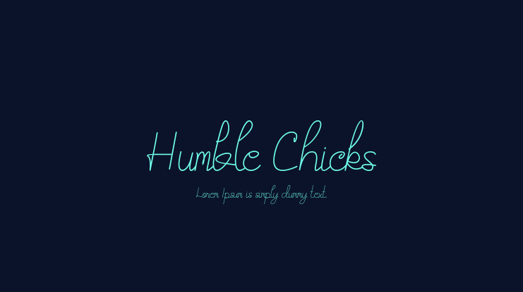 Humble Chicks Font