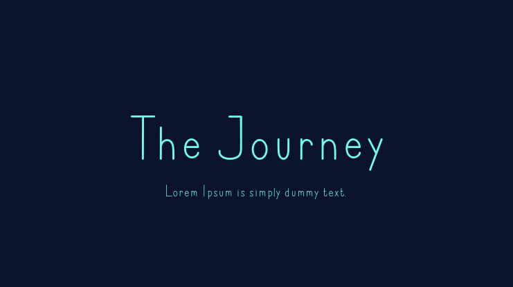 The Journey Font