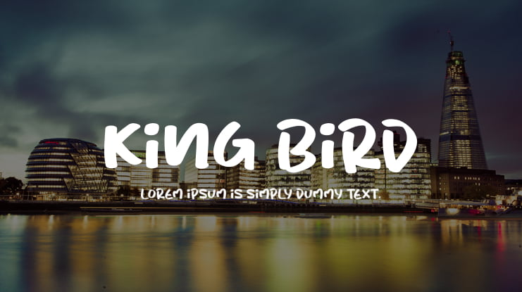 King Bird Font