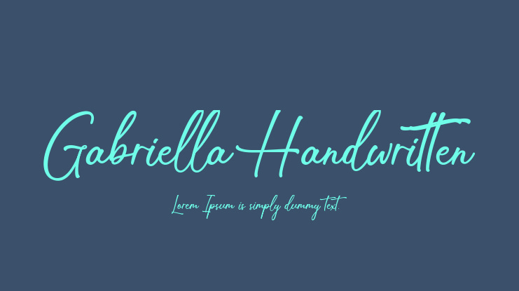 Gabriella Handwritten Font