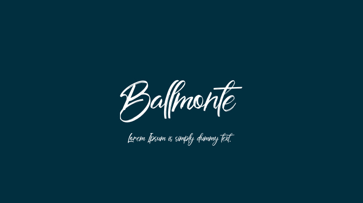 Ballmonte Font