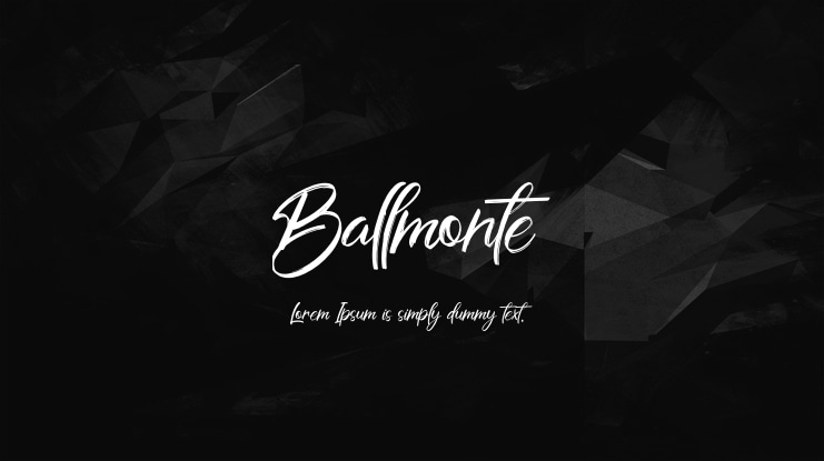Ballmonte Font