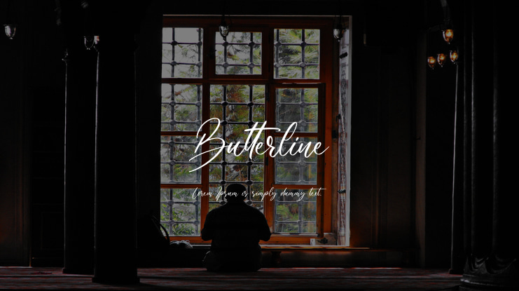 Butterline Font