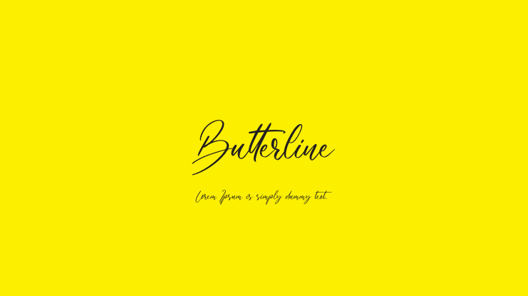 Butterline Font