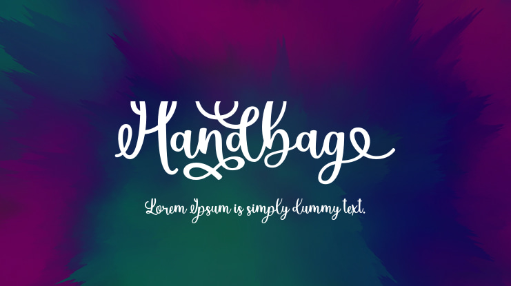 Handbag Font