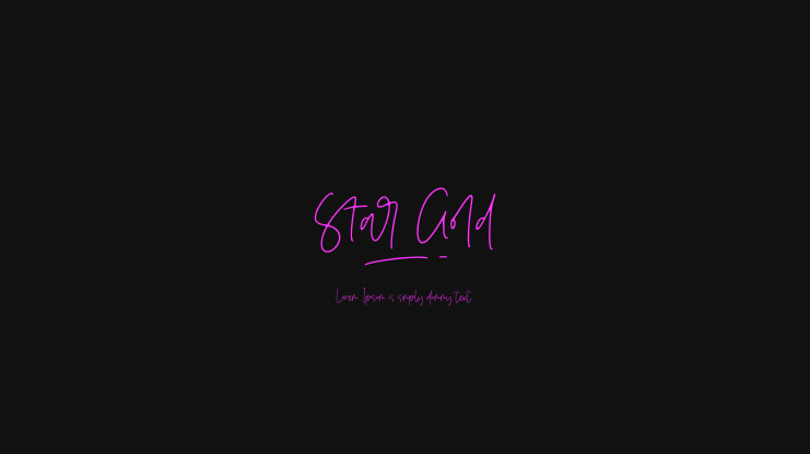 Star Gold Font