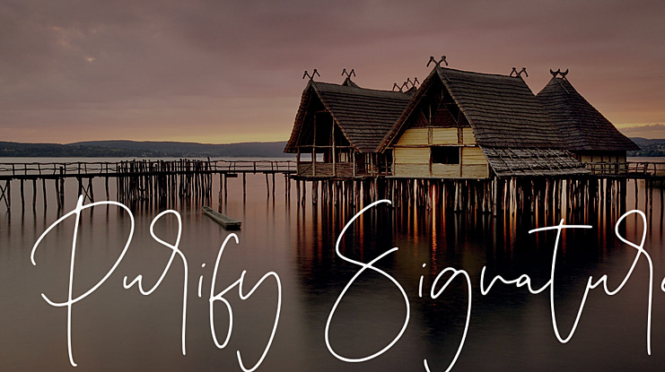 Purify Signature Font