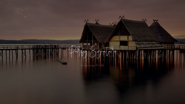 Purify Signature Font