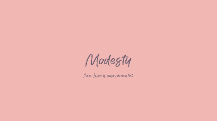 Modesty Font