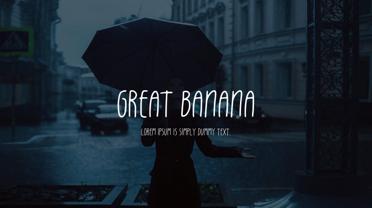 great banana Font Family