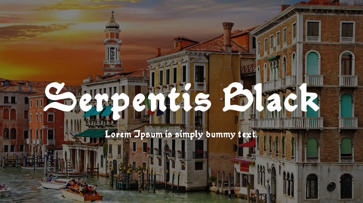 Serpentis Black Font