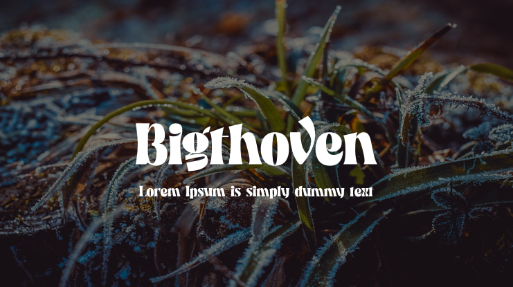 Bigthoven Font