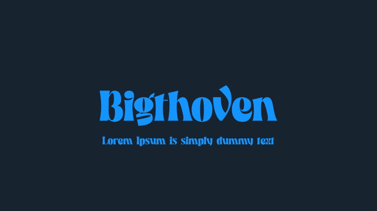 Bigthoven Font