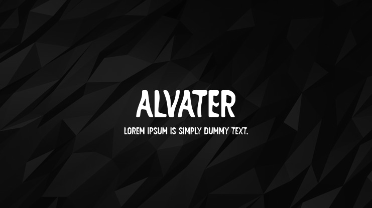 ALVATER Font Family