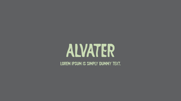 ALVATER Font Family