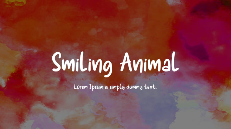 Smiling Animal Font