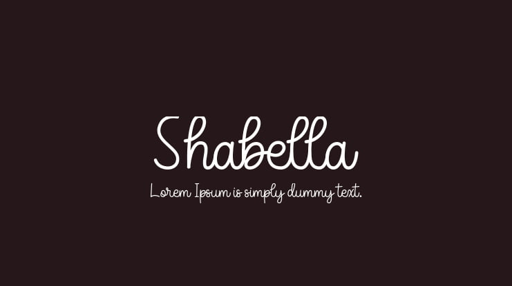 Shabella Font Family