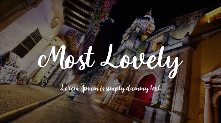 Most Lovely Font