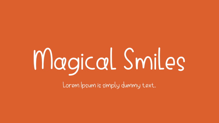 Magical Smiles Font