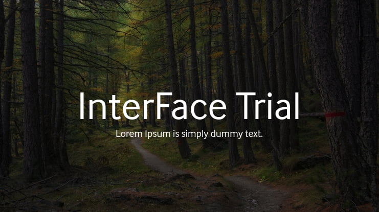 InterFace Trial Font Family