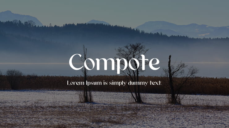 Compote Font