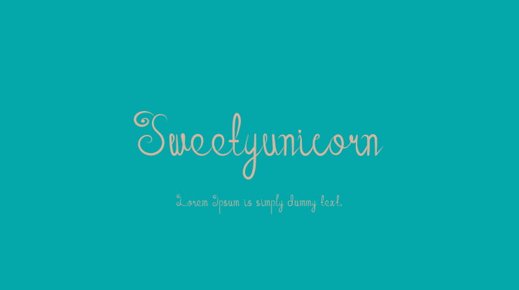 Sweetyunicorn Font