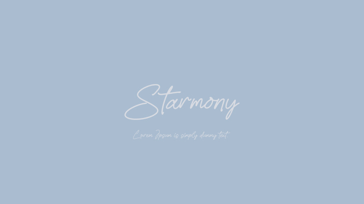 Starmony Font