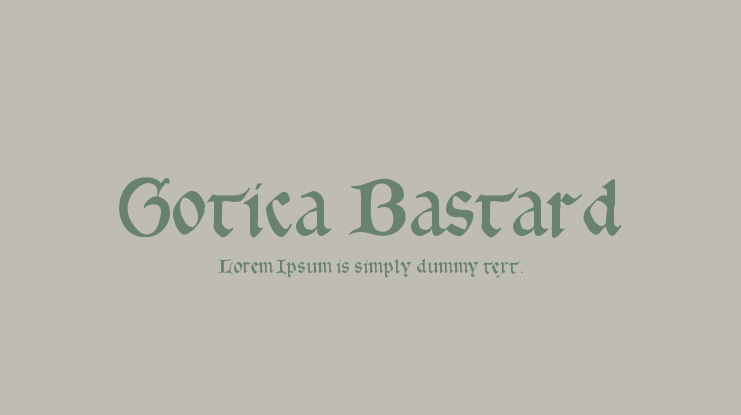 Gotica Bastard Font