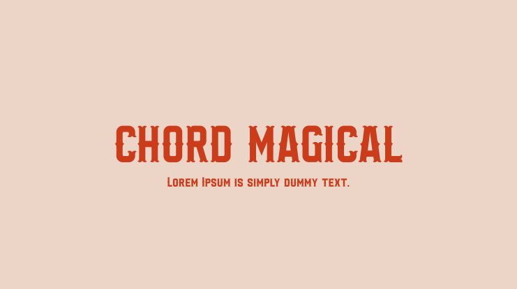 CHORD MAGICAL Font