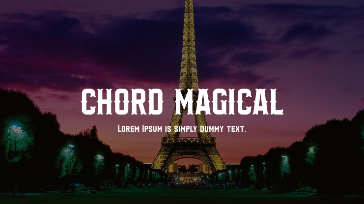 CHORD MAGICAL Font