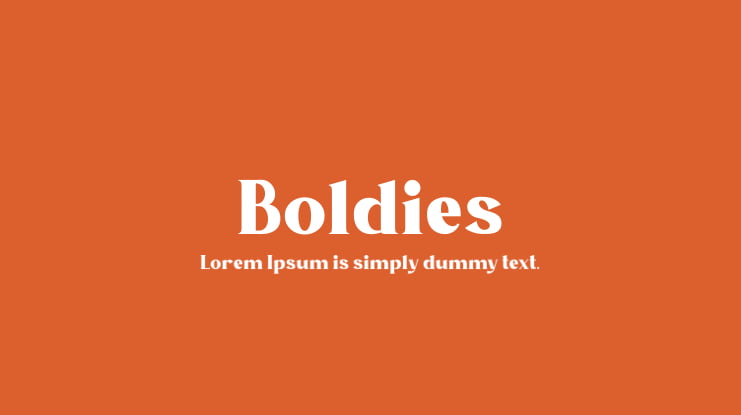 Boldies Font