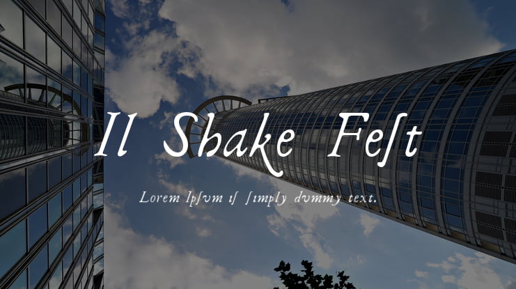 Il Shake Fest Font