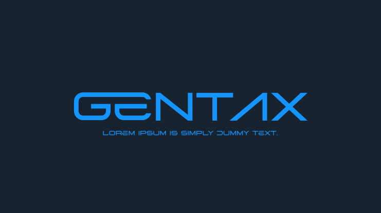 Gentax Font