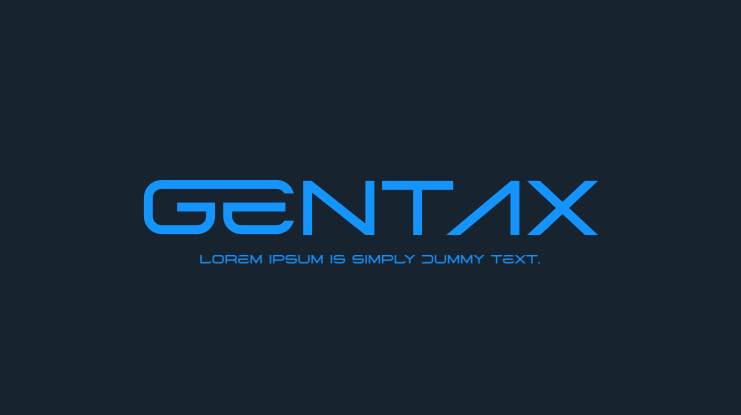 Gentax Font