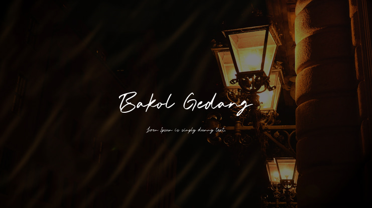 Bakol Gedang Font