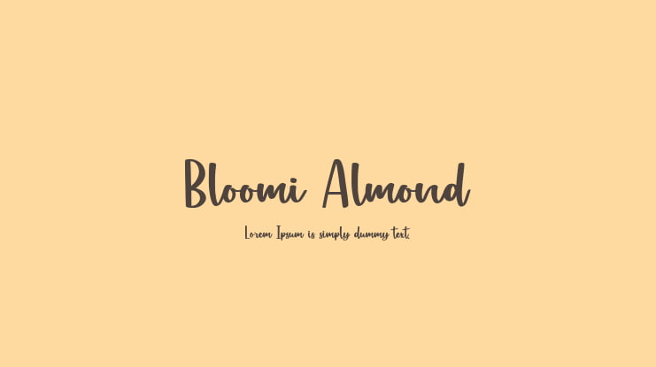 Bloomi Almond Font Family