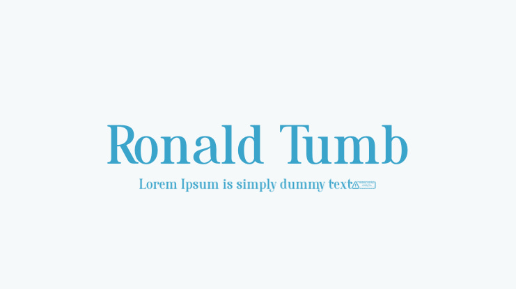 Ronald Tumb Font
