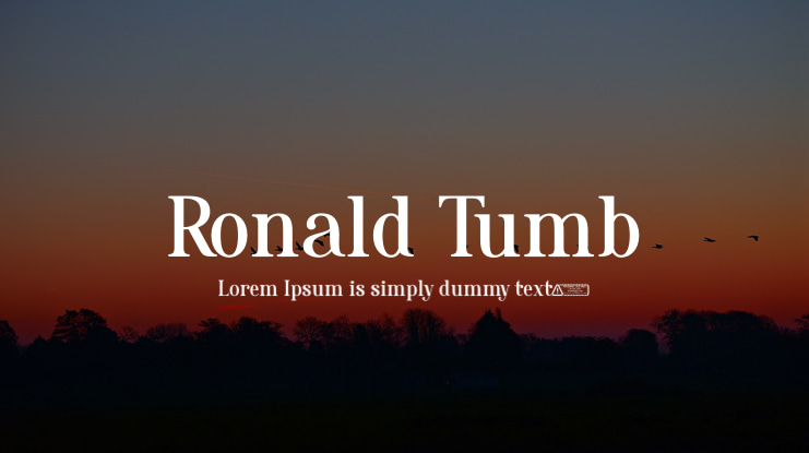 Ronald Tumb Font