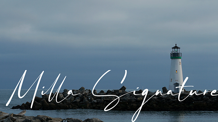 Milla Signature Font