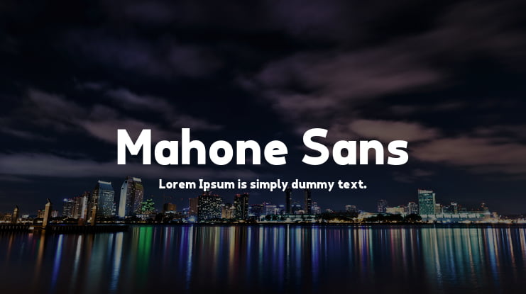 Mahone Sans Font Family