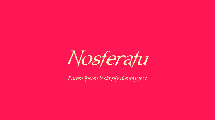 Nosferatu Font Family