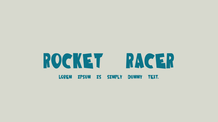 Rocket Racer Font