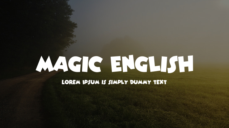 Magic English Font