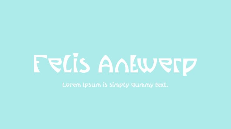 Felis Antwerp Font