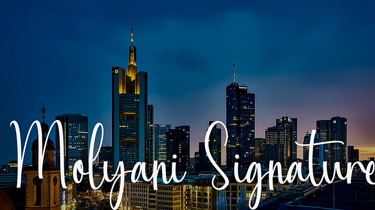 Molyani Signature Font