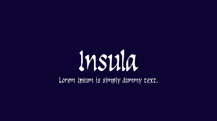 Insula Font