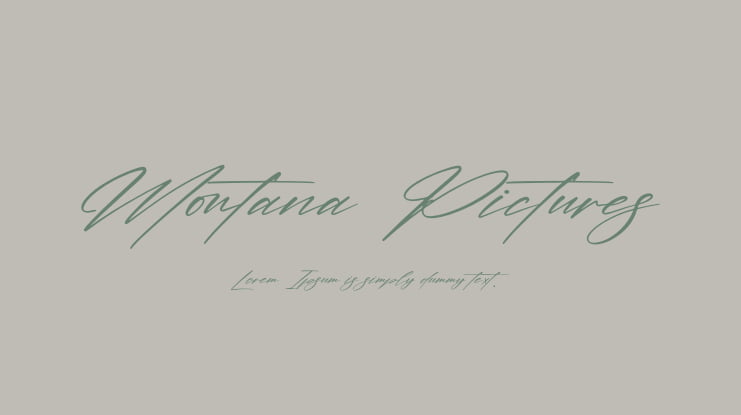 Montana Pictures Font