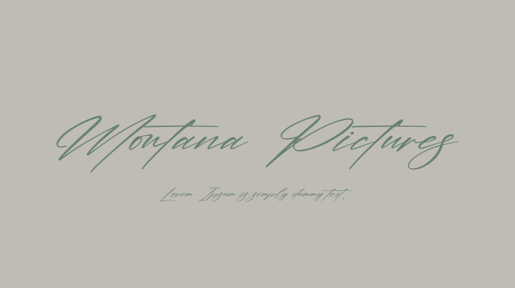 Montana Pictures Font