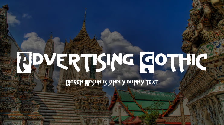 Advertising Gothic Font
