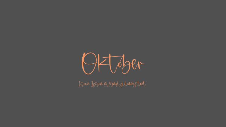 Oktober Font